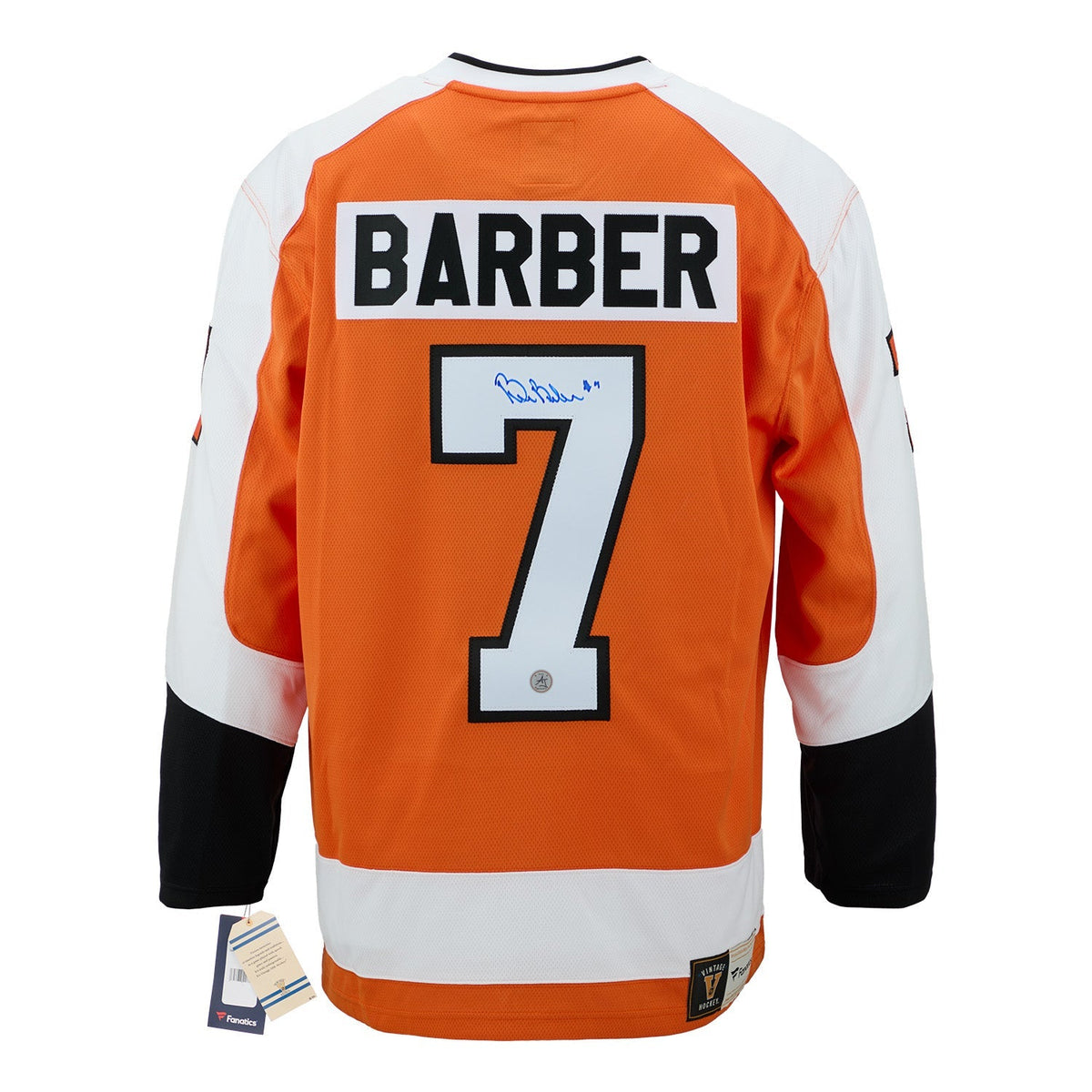Bill Barber Signed Philadelphia Flyers Fanatics Throwback Jersey