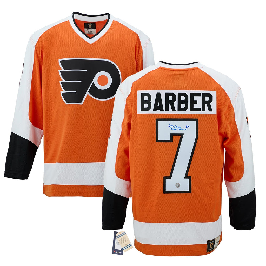 Bill Barber Signed Philadelphia Flyers Fanatics Throwback Jersey
