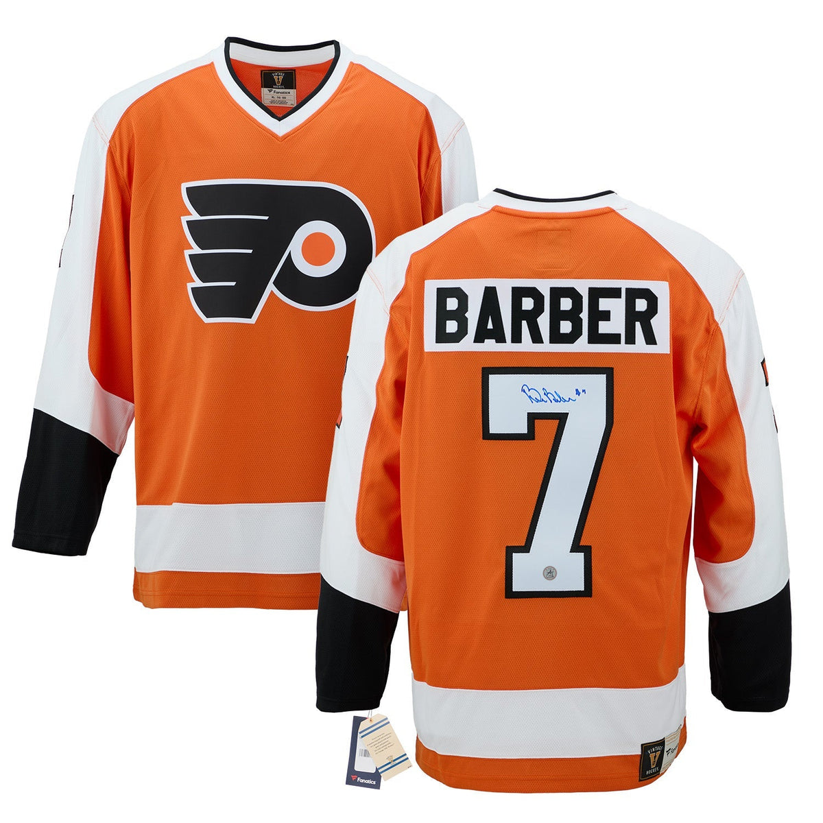 Bill Barber Signed Philadelphia Flyers Fanatics Throwback Jersey