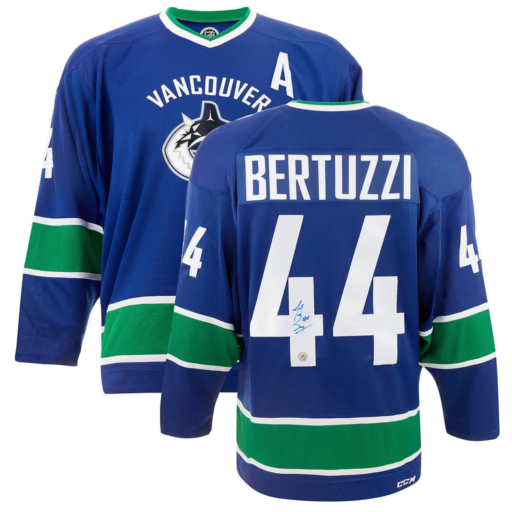 Todd Bertuzzi Signed Vancouver Canucks Replica CCM Mass Jersey