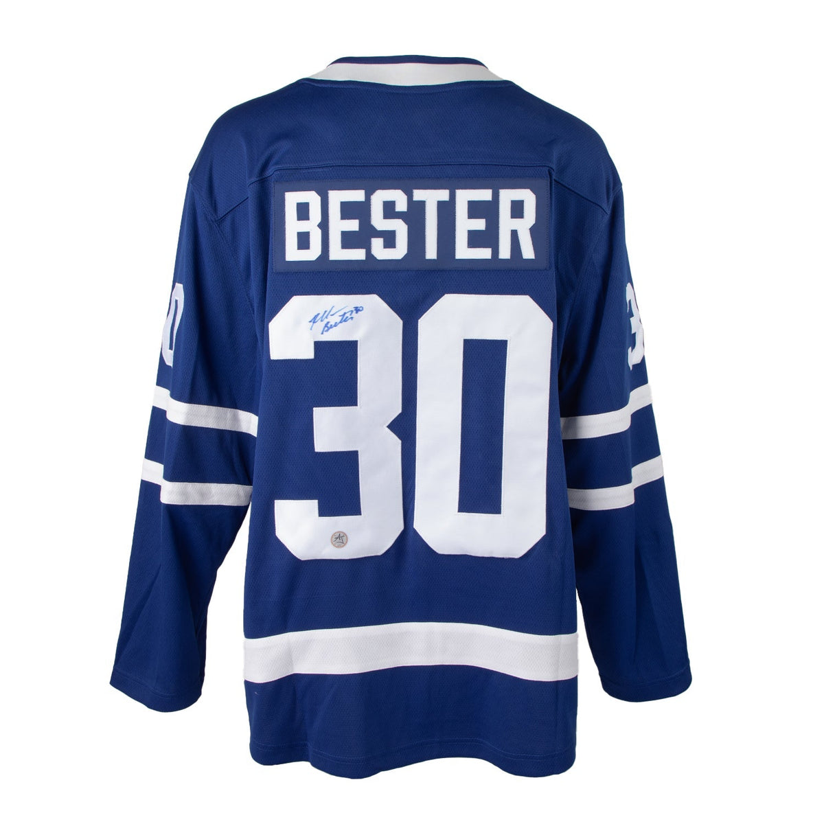 Allan Bester Autographed Toronto Maple Leafs Fanatics Breakaway Jersey