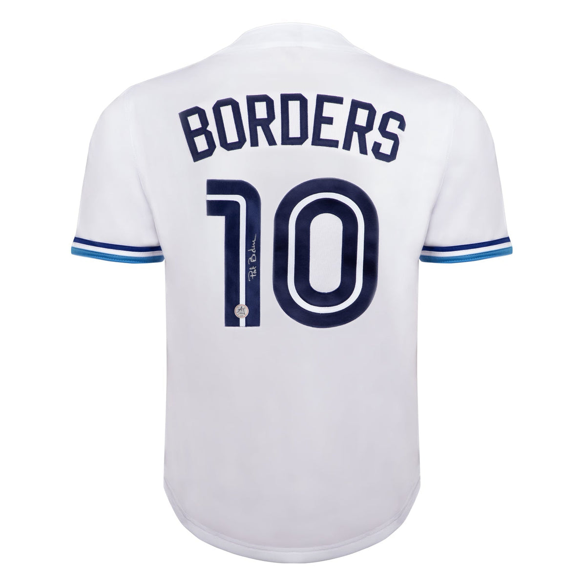 Pat Borders Autographed Toronto City Design White Baseball Jersey