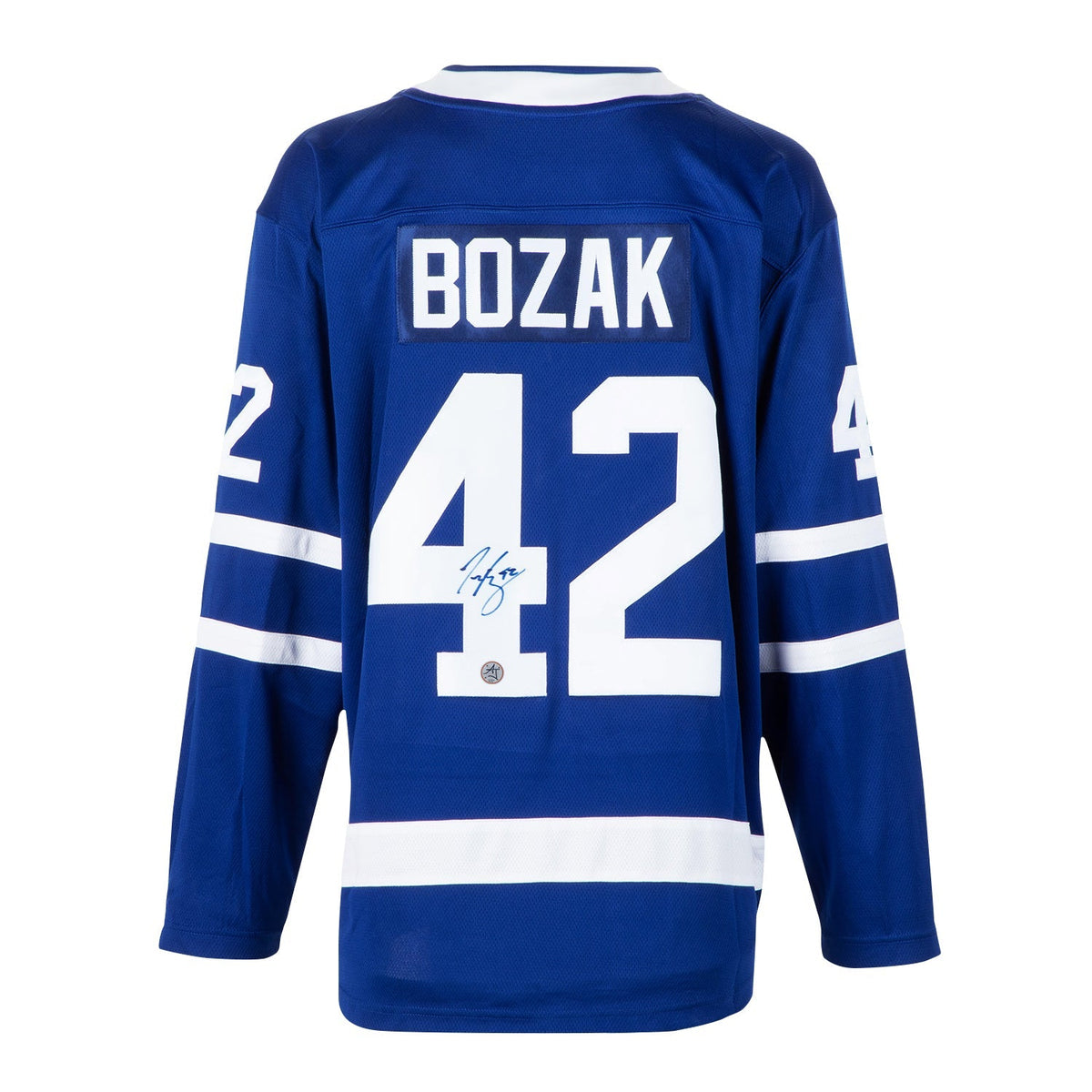 Tyler Bozak Autographed Toronto Maple Leafs Fanatics Breakaway Jersey
