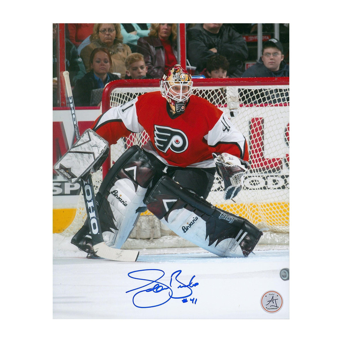 Sean Burke Philadelphia Flyers Autographed Goalie 8x10 Photo