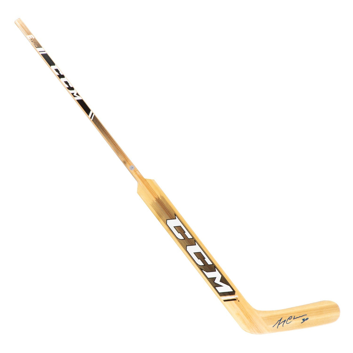 Gerry Cheevers Autographed CCM Natural Wood Goalie Stick