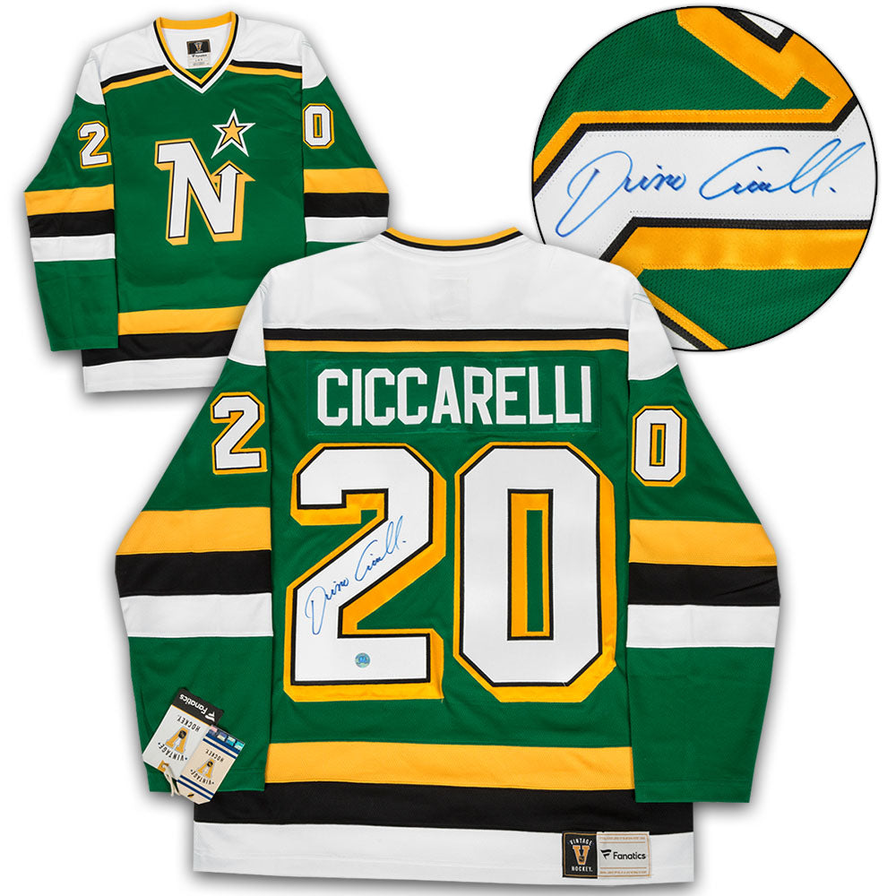 Dino Ciccarelli Signed Minnesota North Stars Throwback Breakaway Jersey