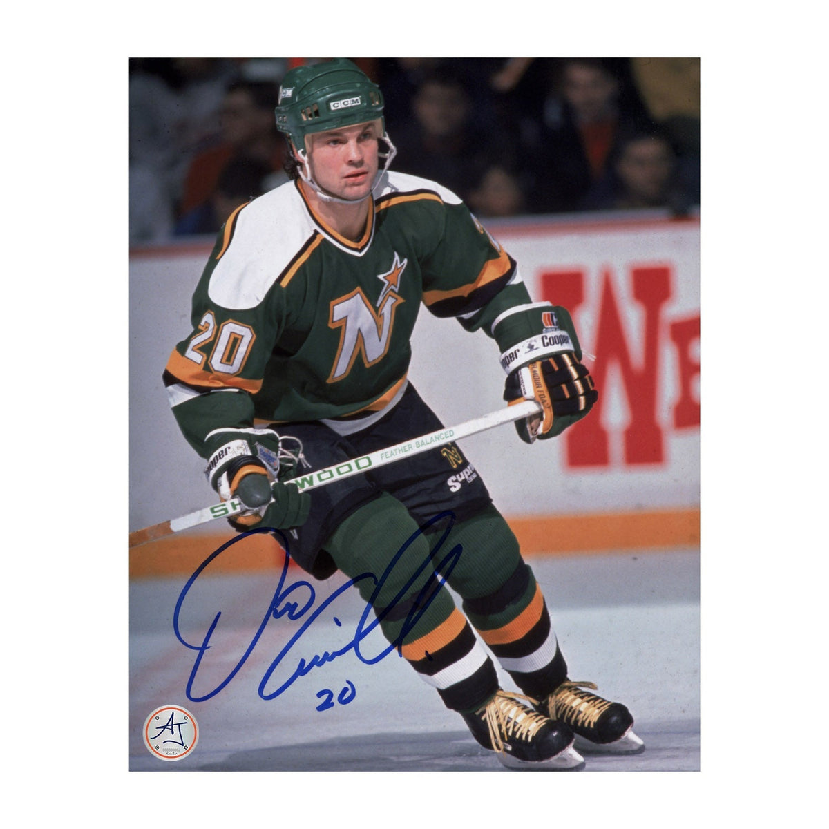 Dino Ciccarelli Autographed Minnesota North Stars Hockey 8x10 Photo
