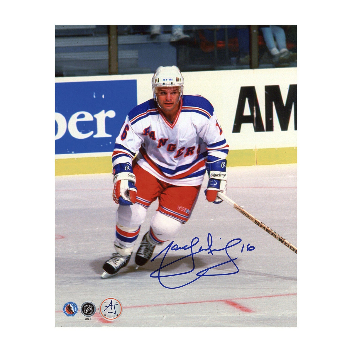 Marcel Dionne Autographed New York Rangers Hockey 8x10 Photo