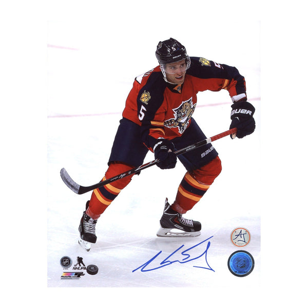 Aaron Ekblad Florida Panthers Autographed Rookie Action 8x10 Photo