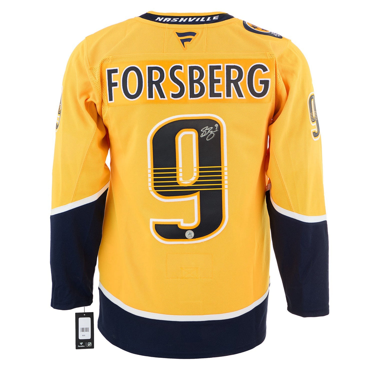 Filip Forsberg Autographed Nashville Predators Fanatics Premium Jersey