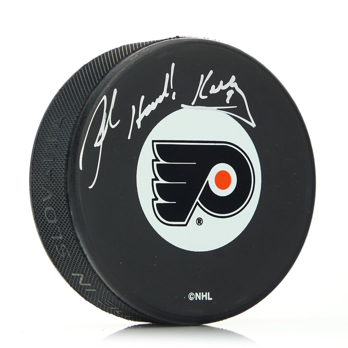Bob Kelly The Hound Philadelphia Flyers Autographed Hockey Puck