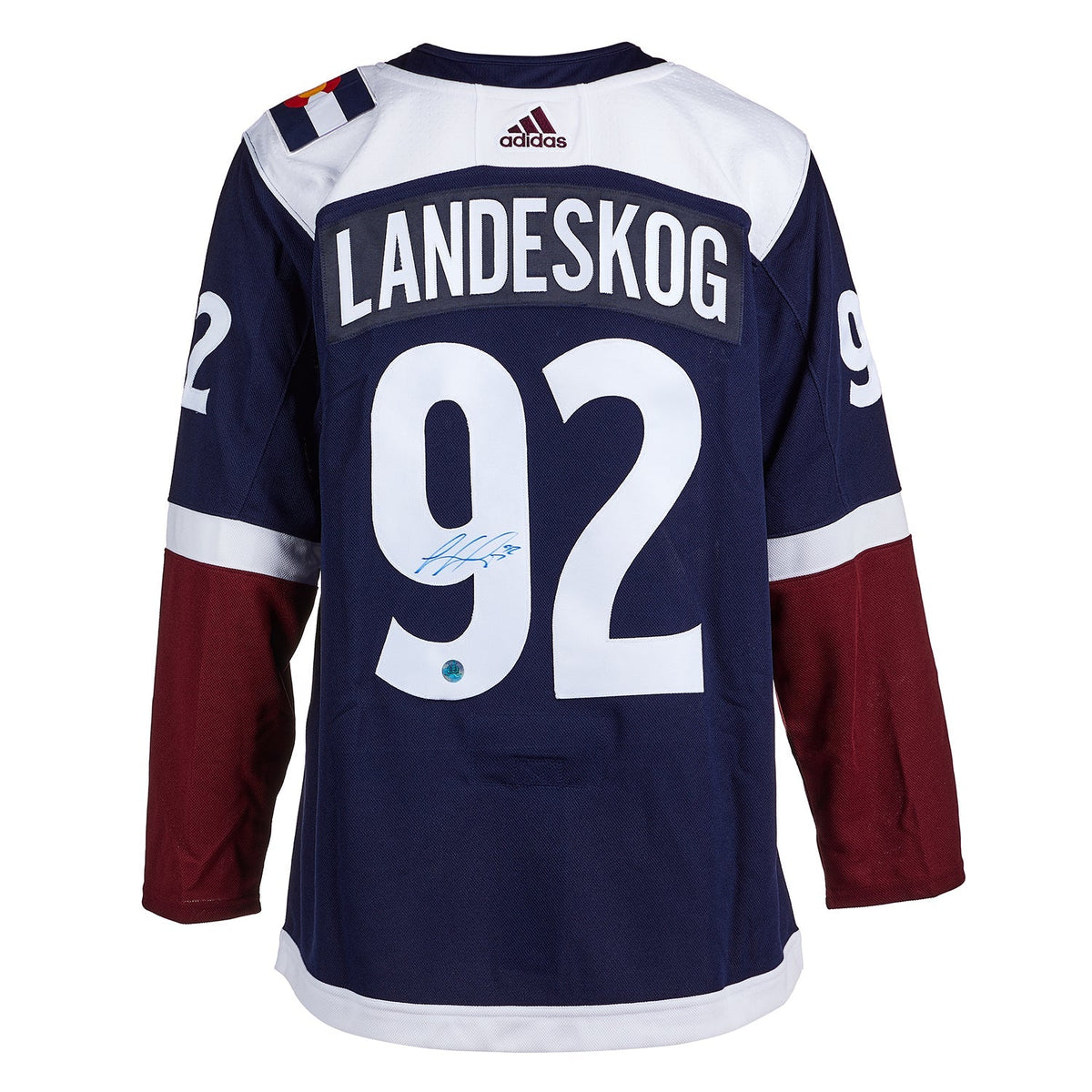 Gabriel Landeskog Signed Colorado Avalanche Alternate adidas Jersey
