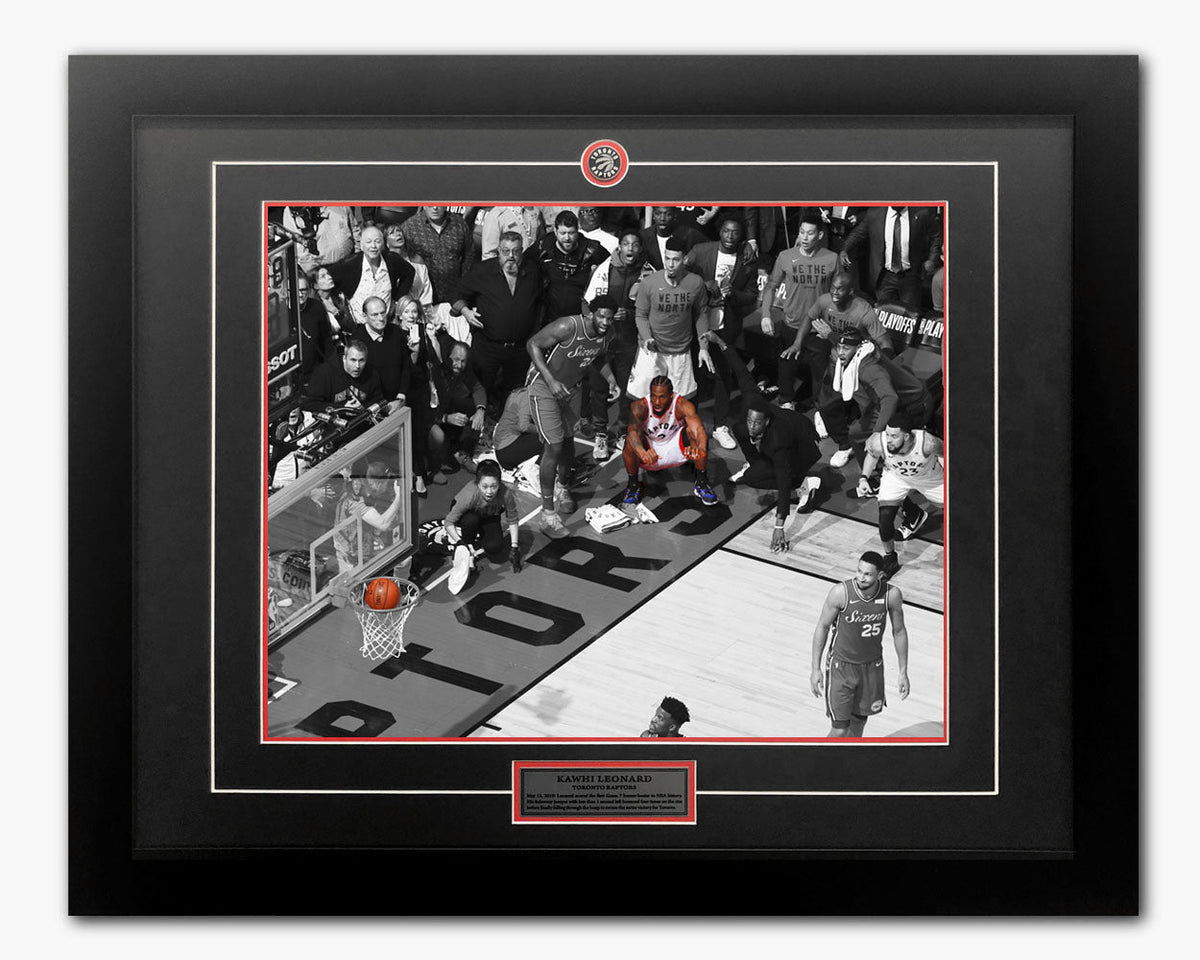 Kawhi Leonard Toronto Raptors Playoff Game Winner 26x32 Frame