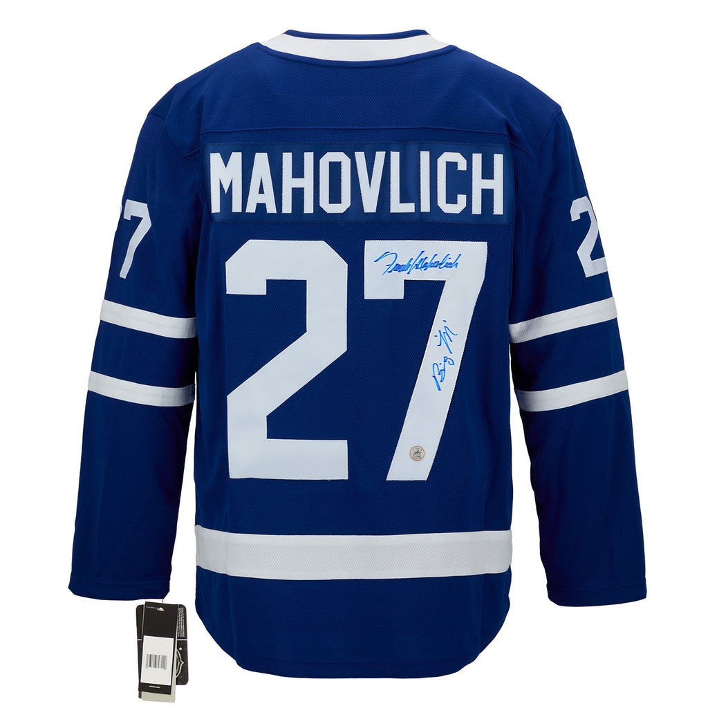 Frank Mahovlich Signed Toronto Maple Leafs Fanatics Breakaway Jersey with Big M