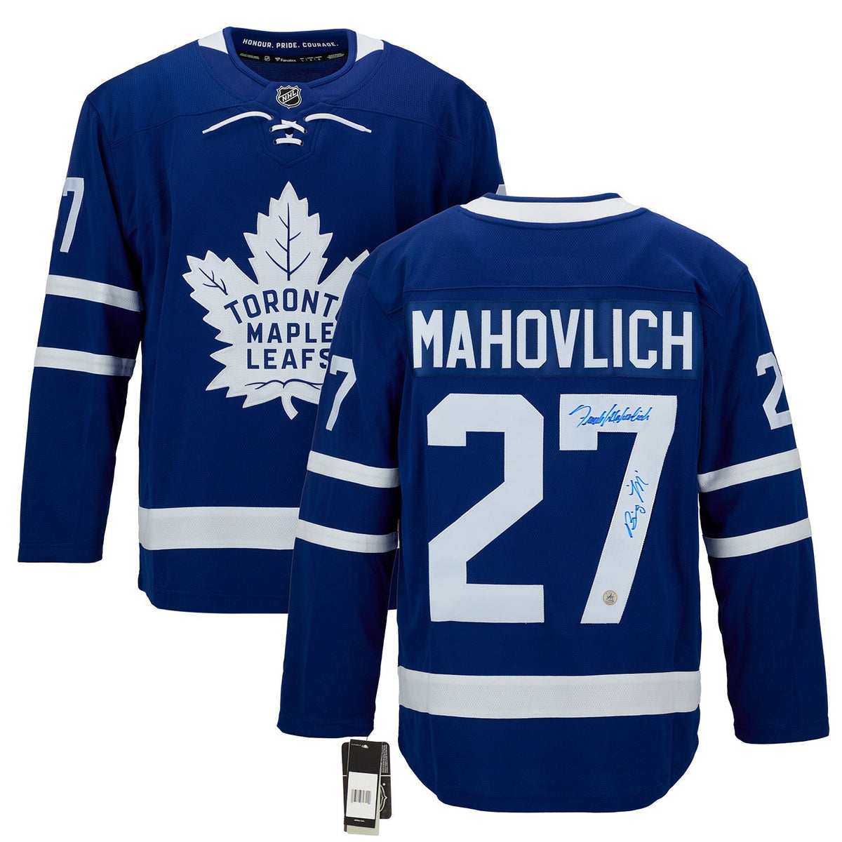 Frank Mahovlich Signed Toronto Maple Leafs Fanatics Breakaway Jersey with Big M