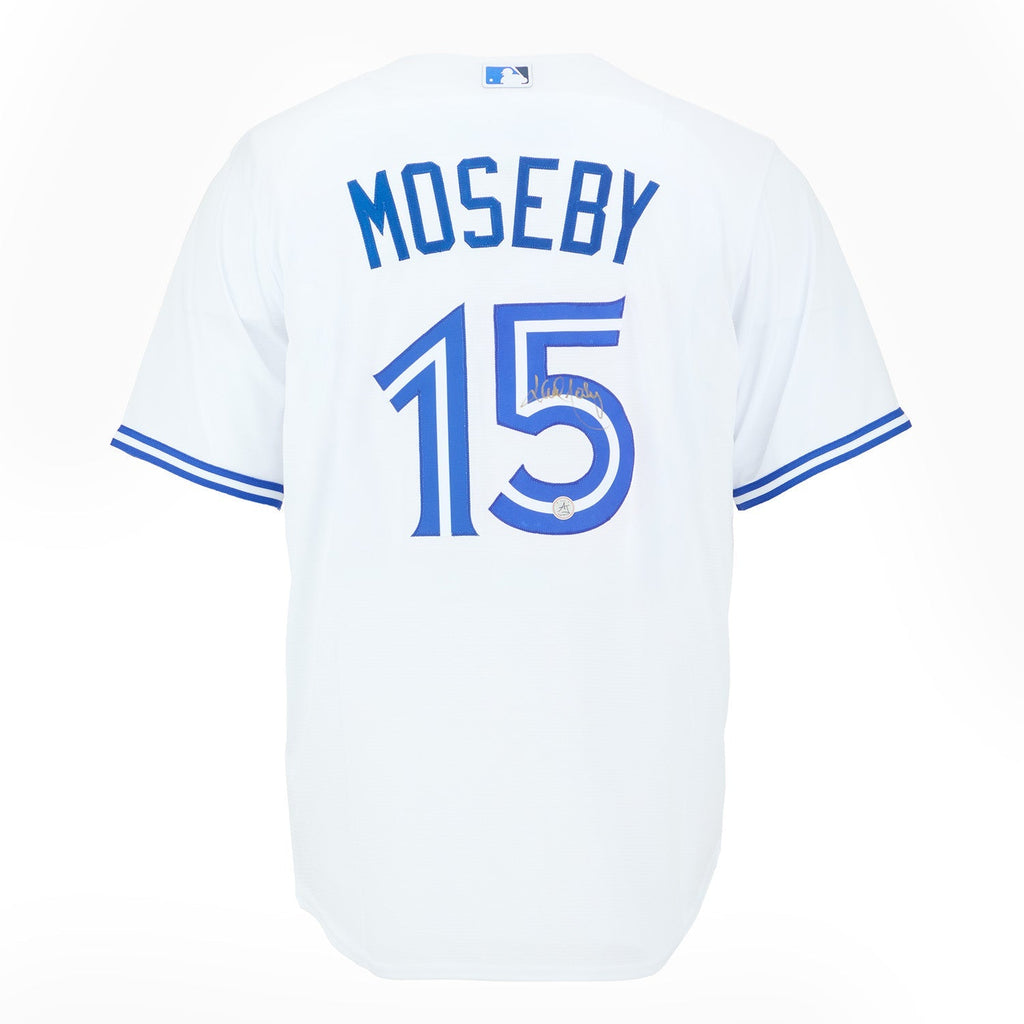 Lloyd Moseby Autographed Toronto Blue Jays White Nike Jersey