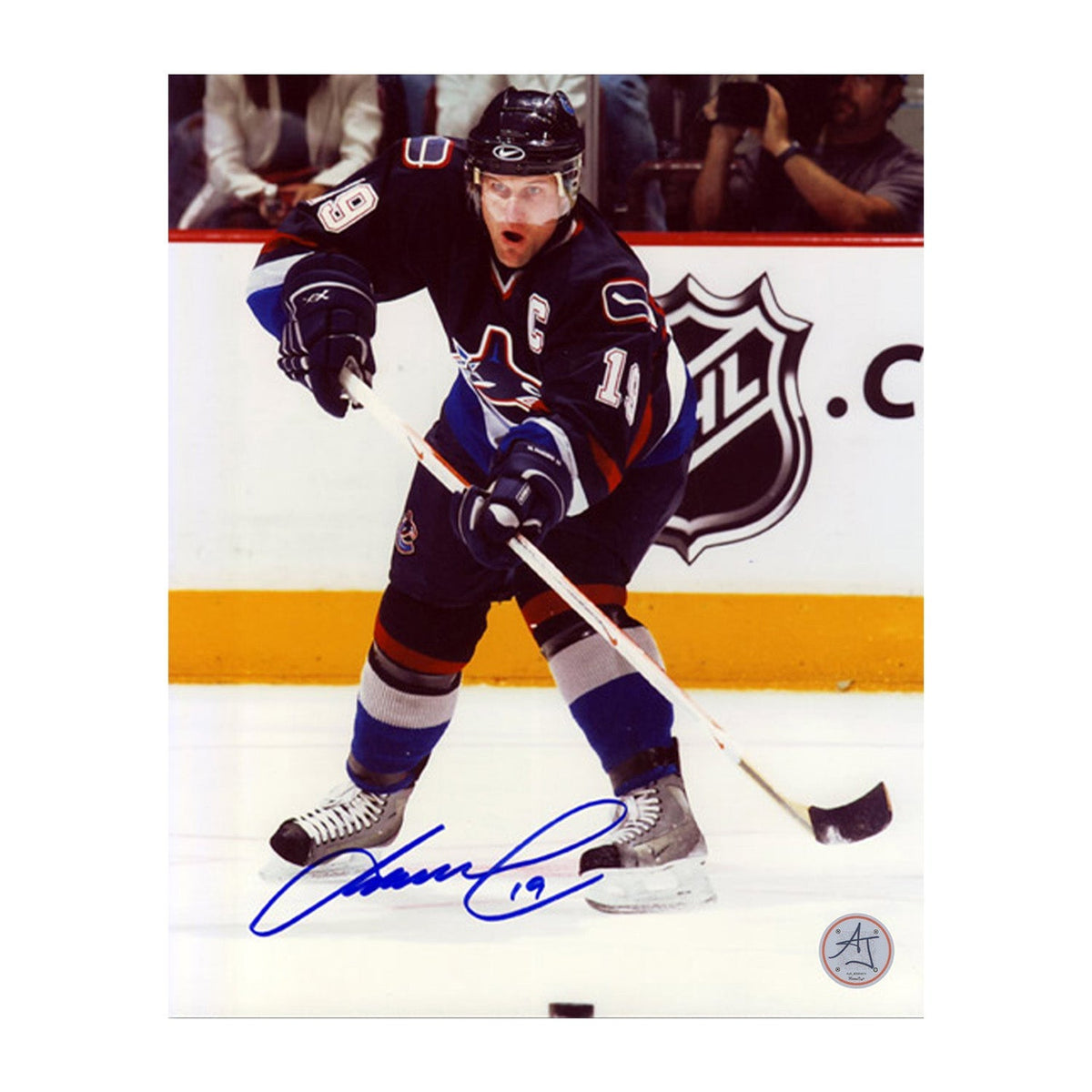 Markus Naslund Autographed Vancouver Canucks Captain 8x10 Photo