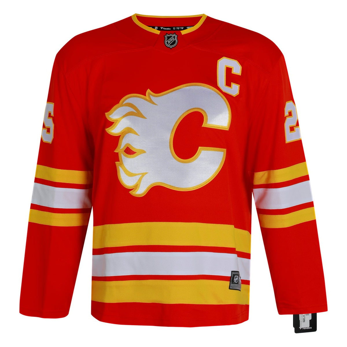 Joe Nieuwendyk Autographed Calgary Flames Fanatics Throwback Jersey