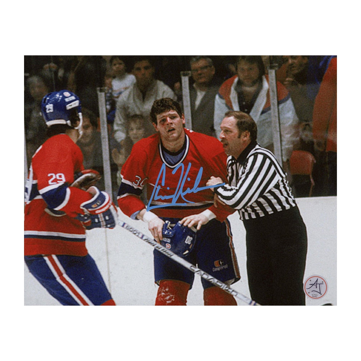 Chris Nilan Autographed Montreal Canadiens Enforcer 8x10 Photo