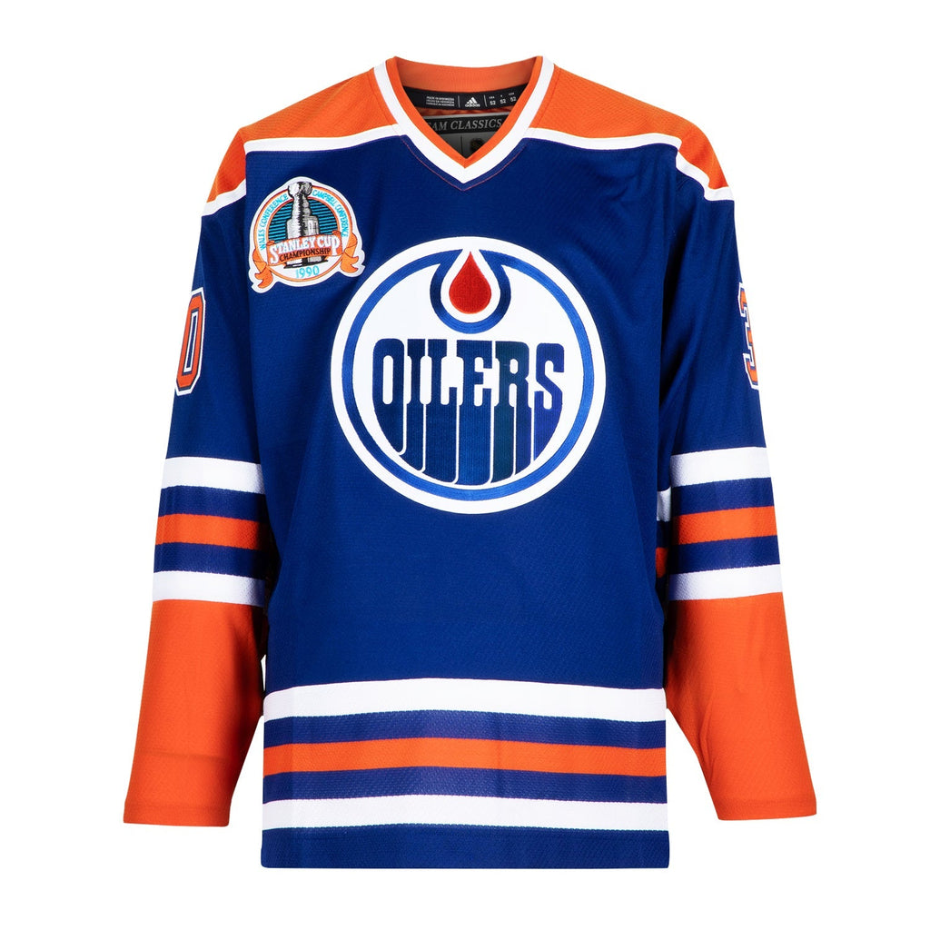 Bill Ranford Signed Edmonton Oilers 1990 Stanley Cup Classic adidas Jersey