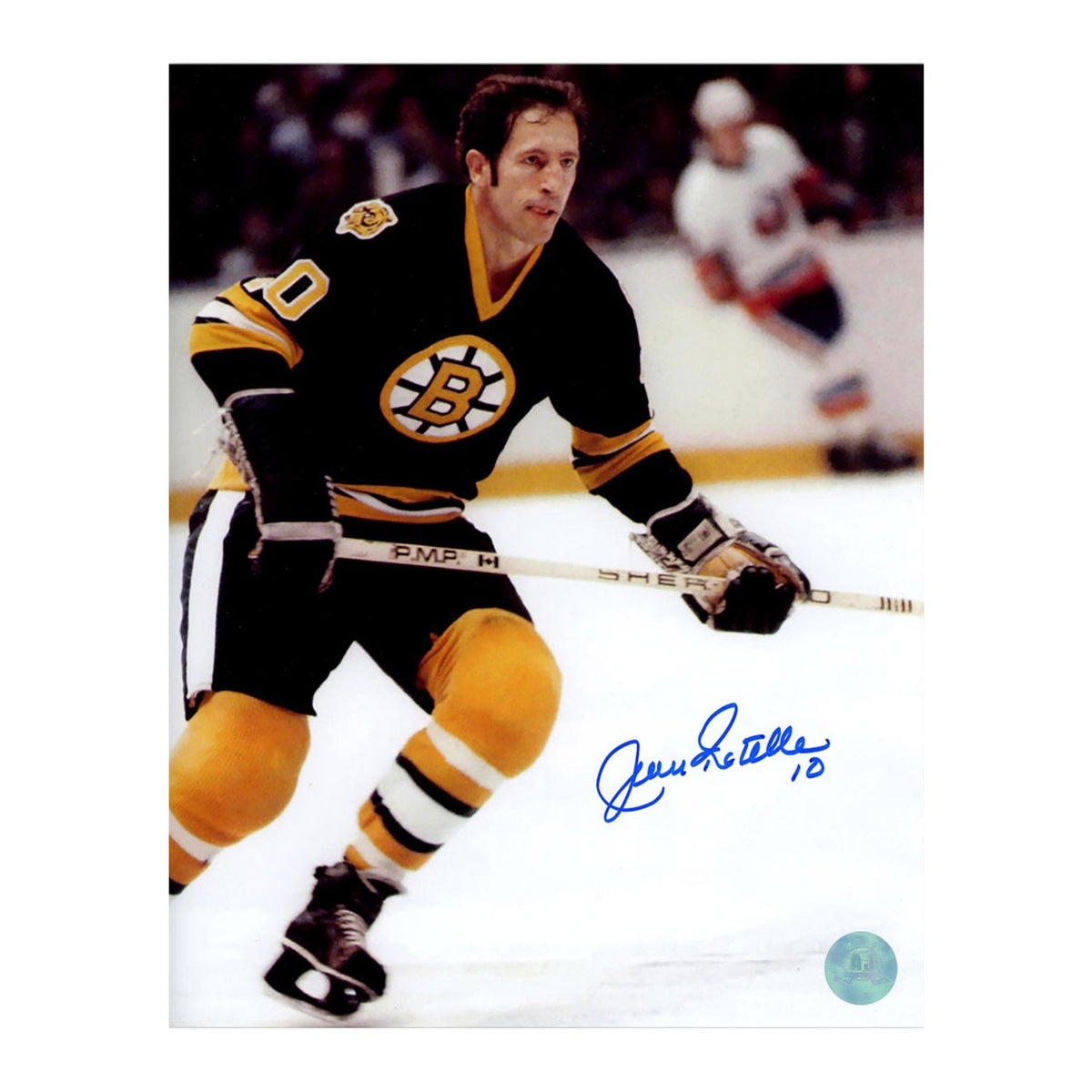 Jean Ratelle Autographed Boston Bruins 8x10 Photo