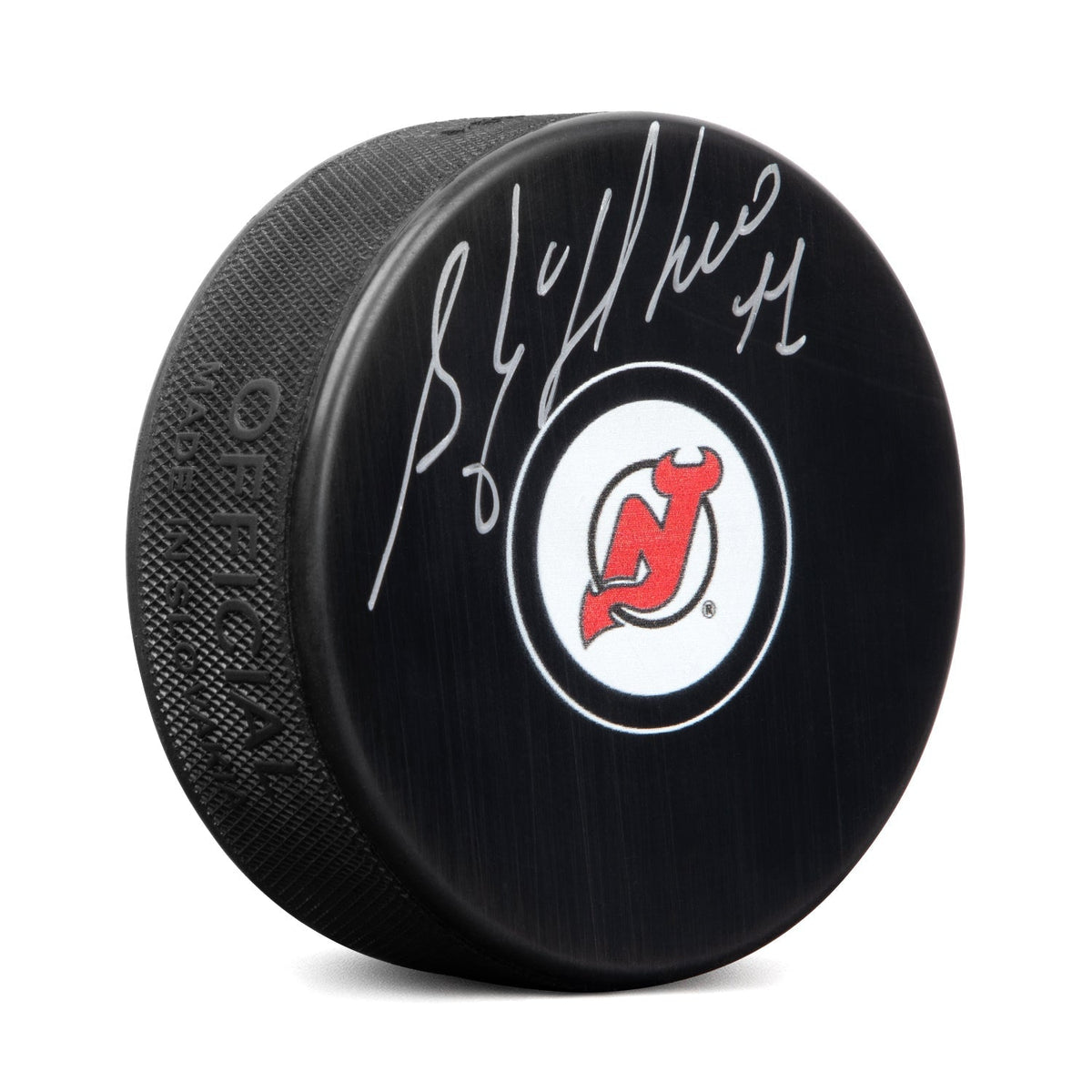 Stephane Richer Autographed New Jersey Devils Hockey Puck