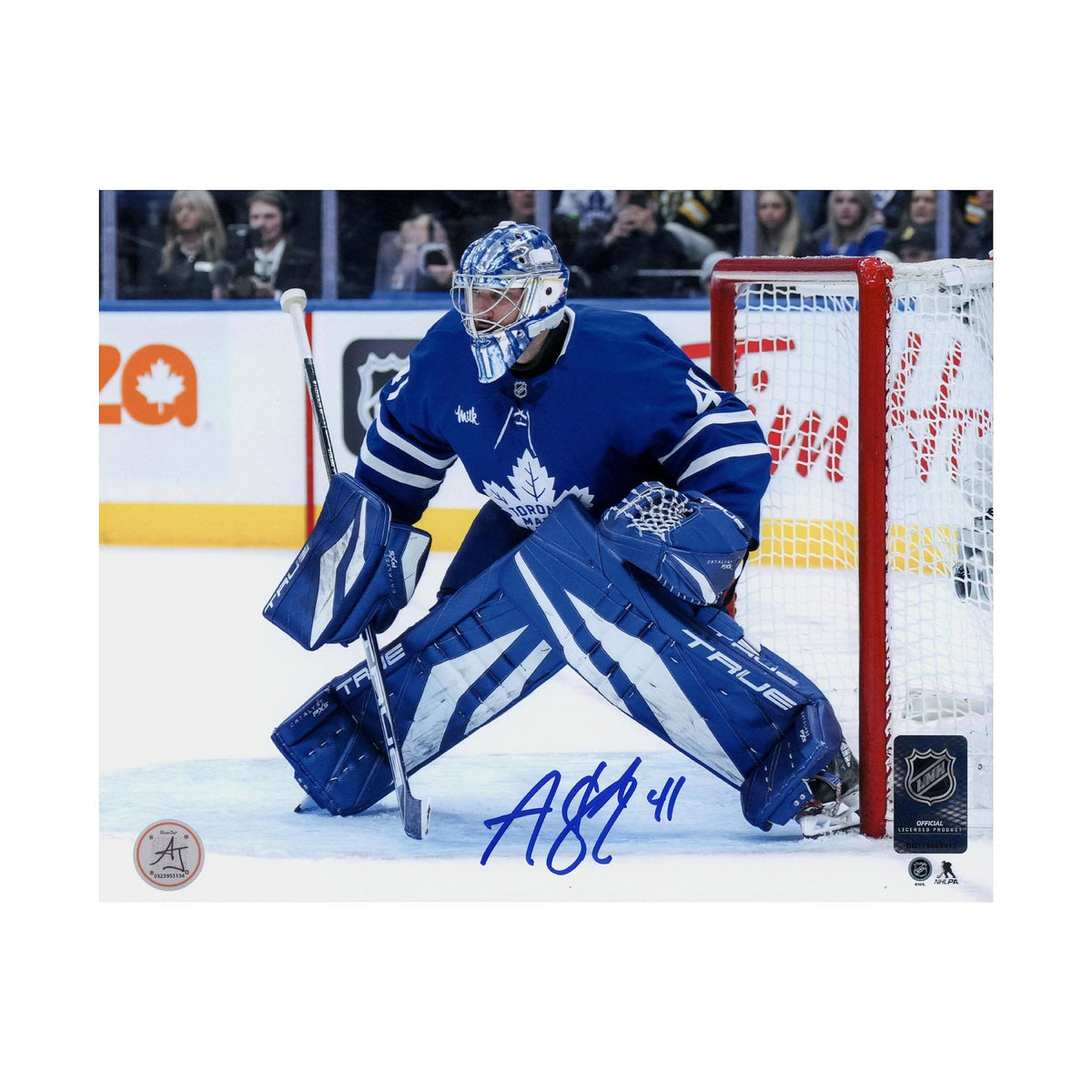 Anthony Stolarz Signed Toronto Maple Leafs Between The Pipes 8x10 Photo