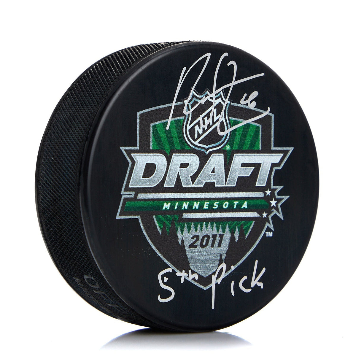Ryan Strome Signed 2011 NHL Entry Draft Puck with 5th Pick Note