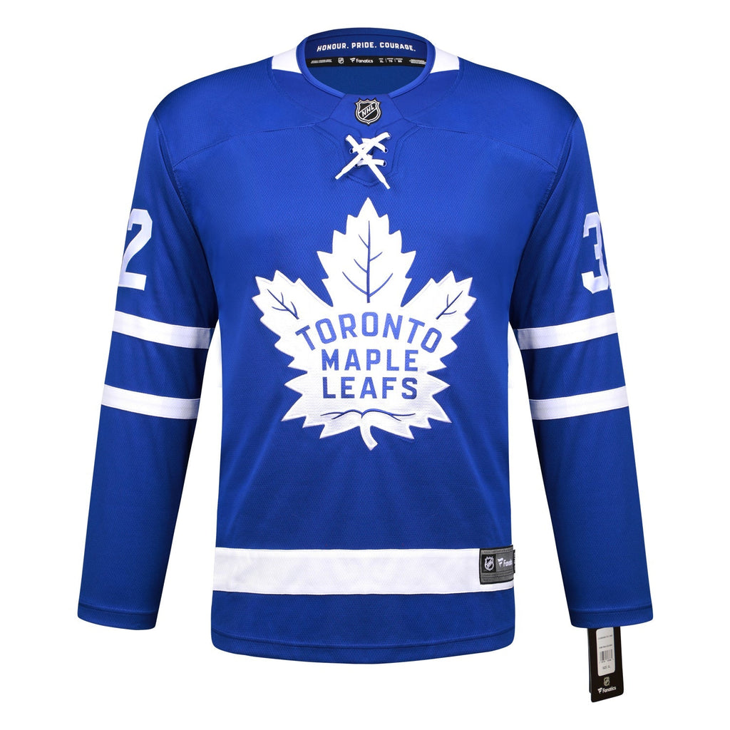 Steve Thomas Autographed Toronto Maple Leafs Blue Fanatics Jersey