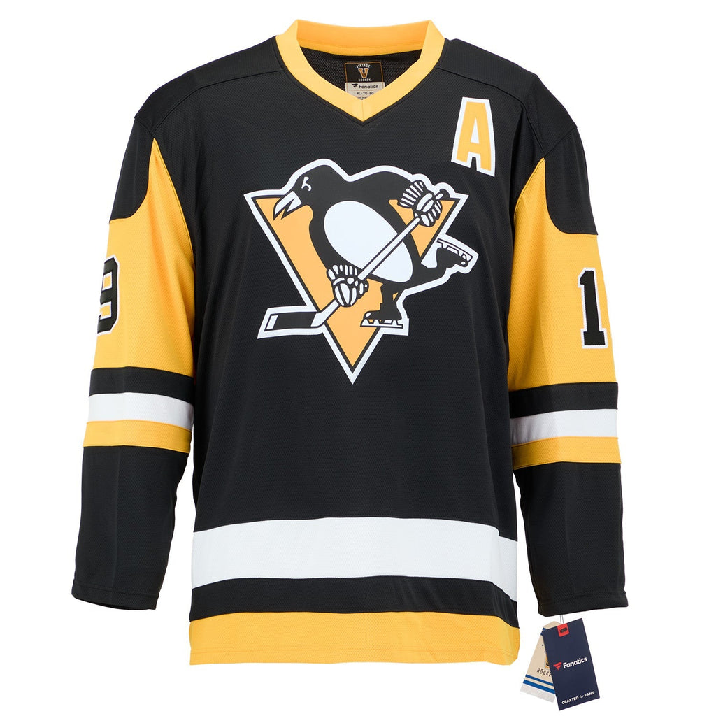 Bryan Trottier Autographed Pittsburgh Penguins Fanatics Throwback Jersey