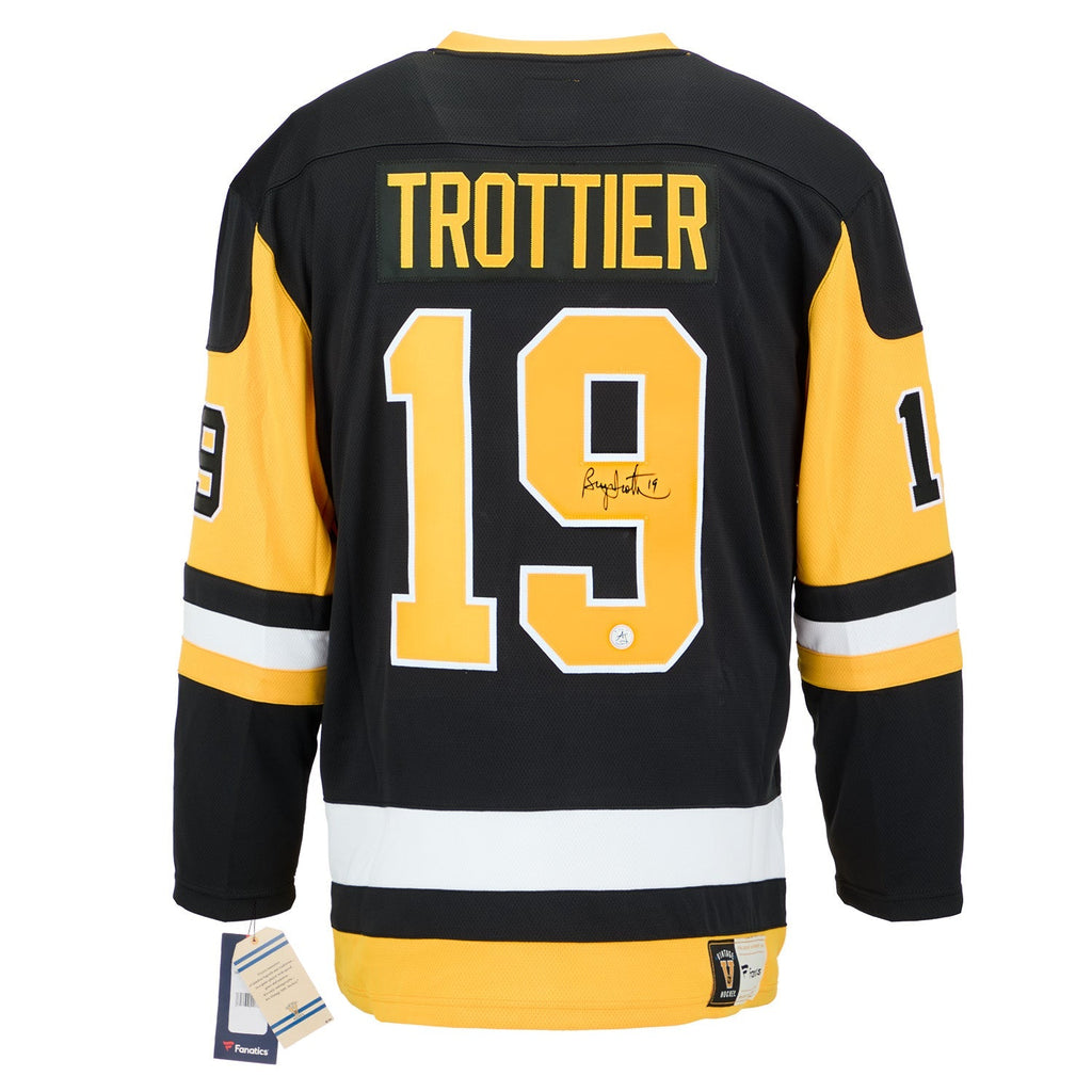 Bryan Trottier Autographed Pittsburgh Penguins Fanatics Throwback Jersey