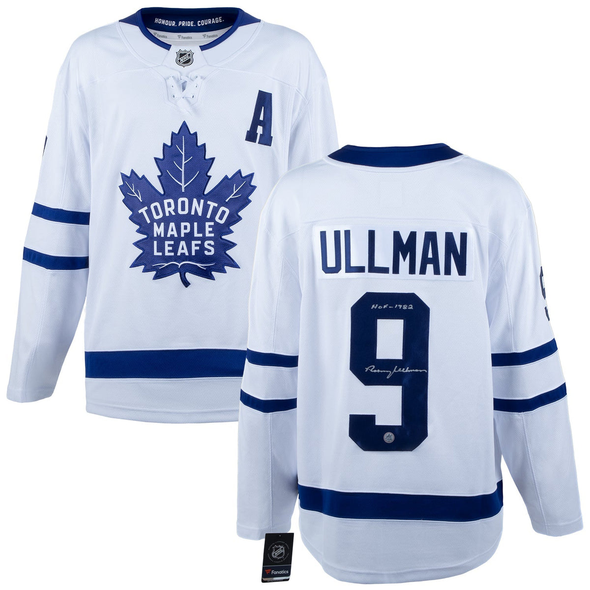 Norm Ullman Signed Toronto Maple Leafs White Fanatics Breakaway Jersey