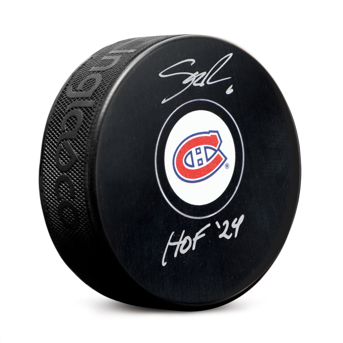 Shea Weber Autographed Montreal Canadiens Hockey Puck with HOF Note